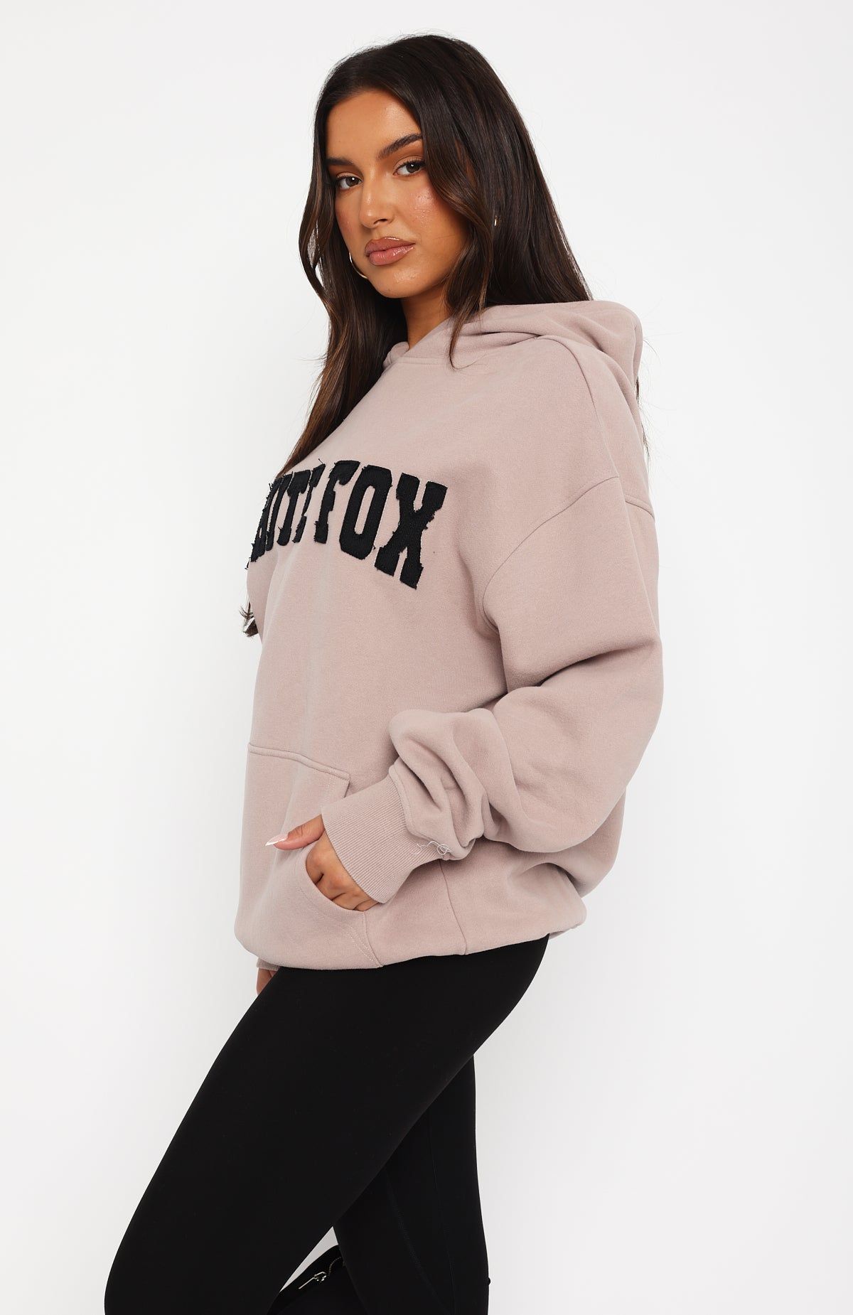Shout It Out Oversized Hoodie Cinnamon sold by White Fox Boutique product image thumbnail 3
