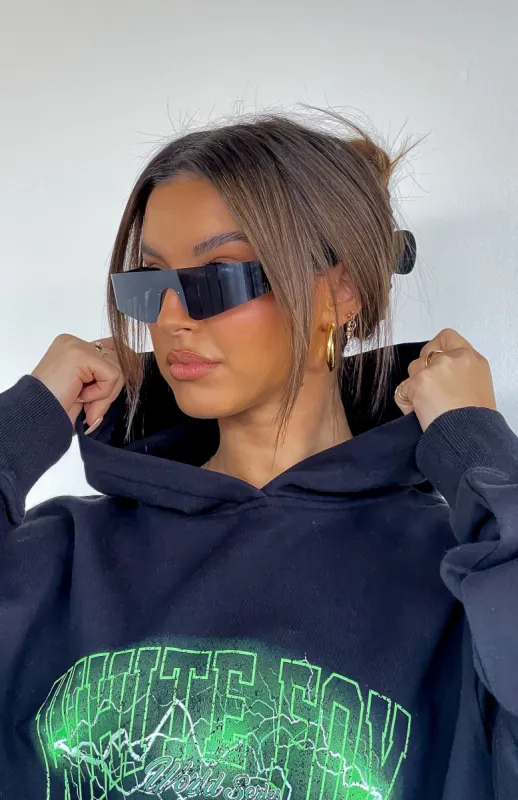 Leon Sunglasses Black sold by White Fox Boutique