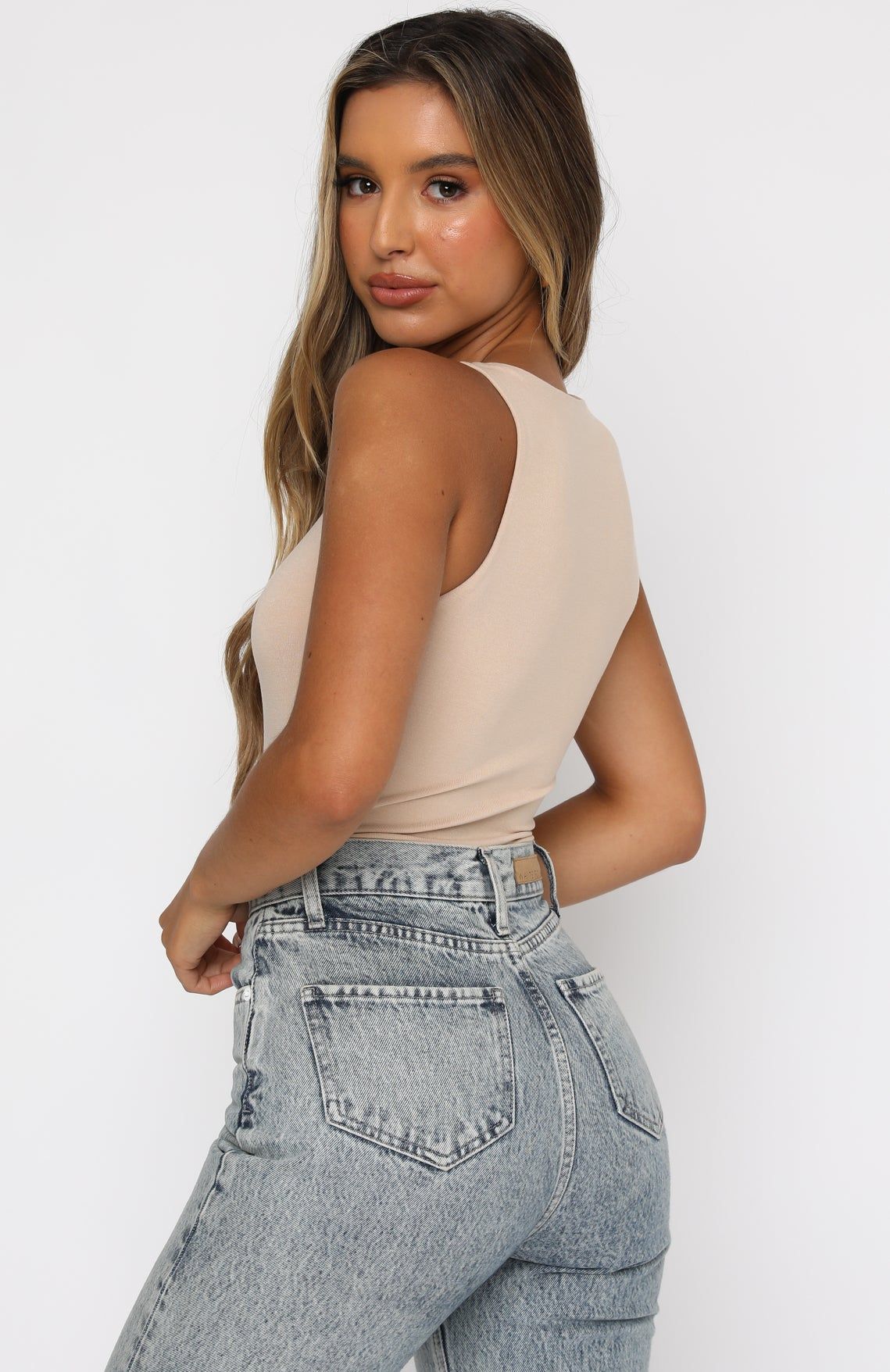 Playing To Win Bodysuit Nude sold by White Fox Boutique product image thumbnail 6