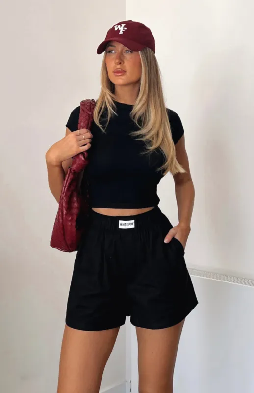Nothing But Love Shorts Black sold by White Fox Boutique