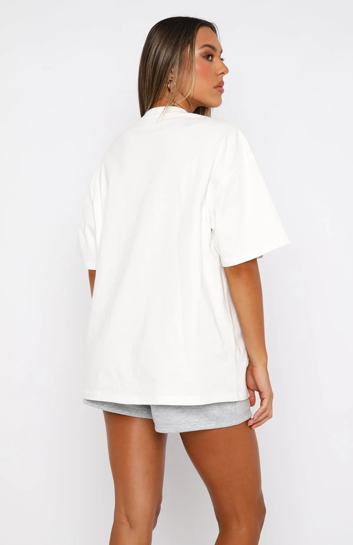 With Love Forever Oversized Tee White/Blue sold by White Fox Boutique product image thumbnail 4