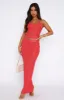 Star Shining Sequin Knit Maxi Skirt Red sold by White Fox Boutique