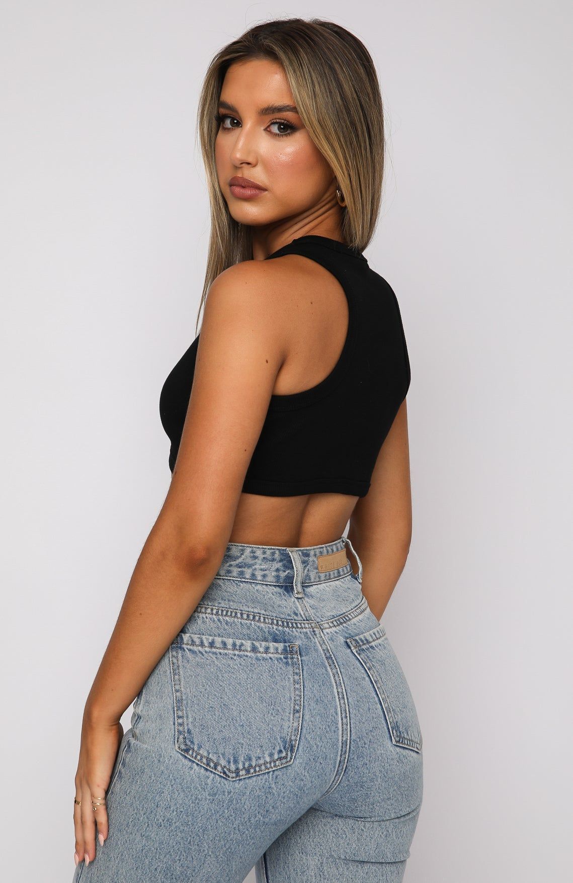 Commit To Me Crop Black sold by White Fox Boutique product image thumbnail 4