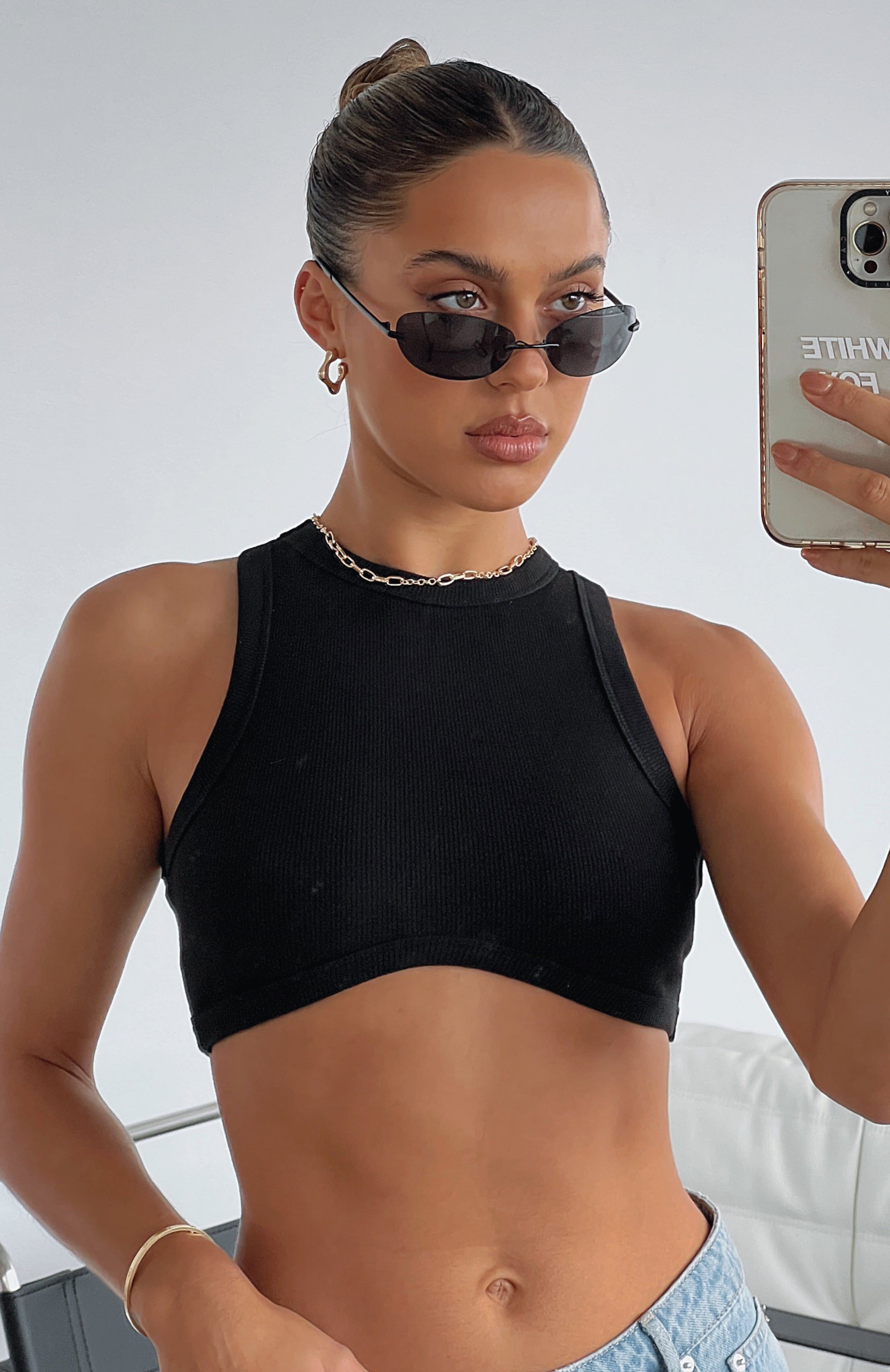 Commit To Me Crop Black sold by White Fox Boutique