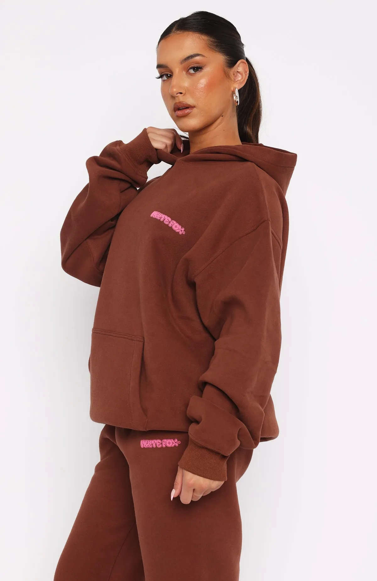 Making The Most Oversized Hoodie Copper sold by White Fox Boutique product image thumbnail 3