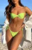 More Than A Dream Bikini Top Kiwi Diamond sold by White Fox Boutique