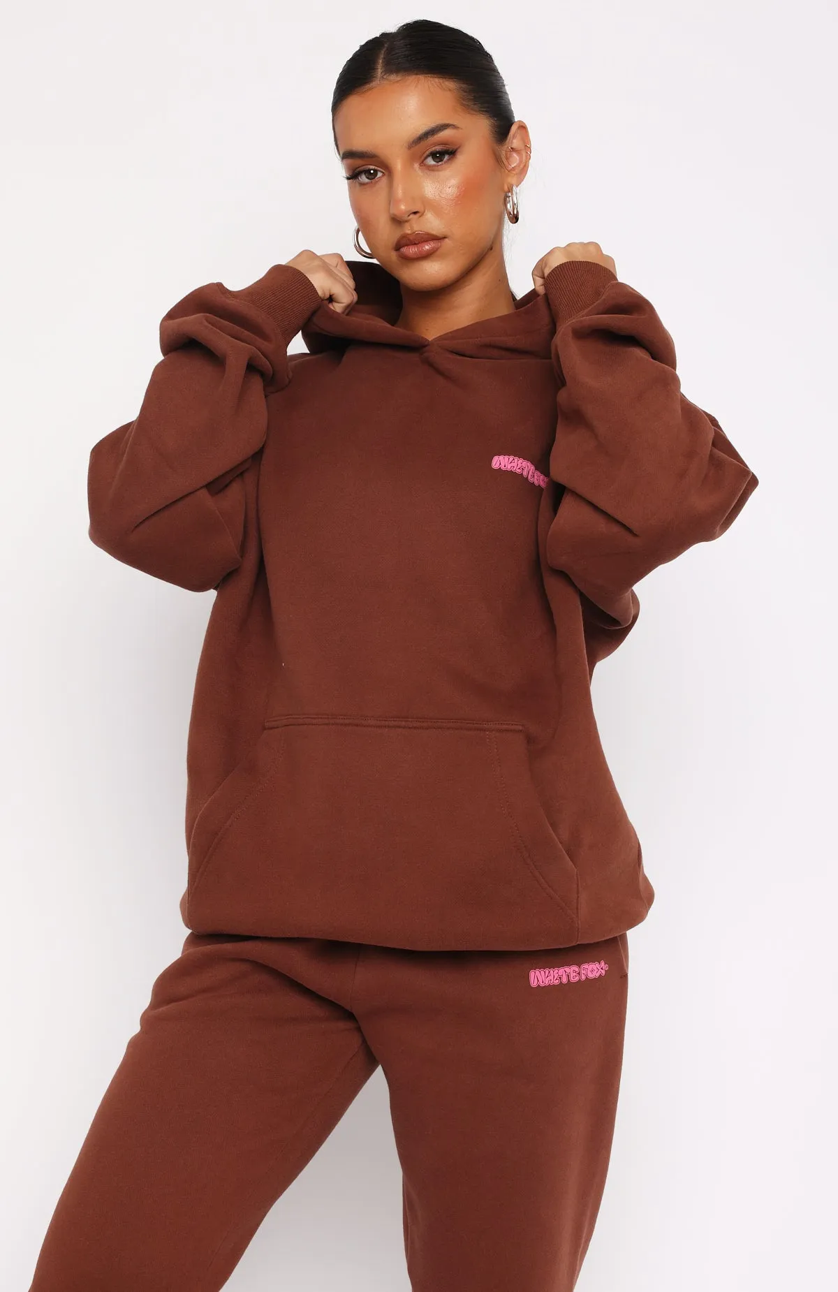 Making The Most Oversized Hoodie Copper sold by White Fox Boutique product image thumbnail 2