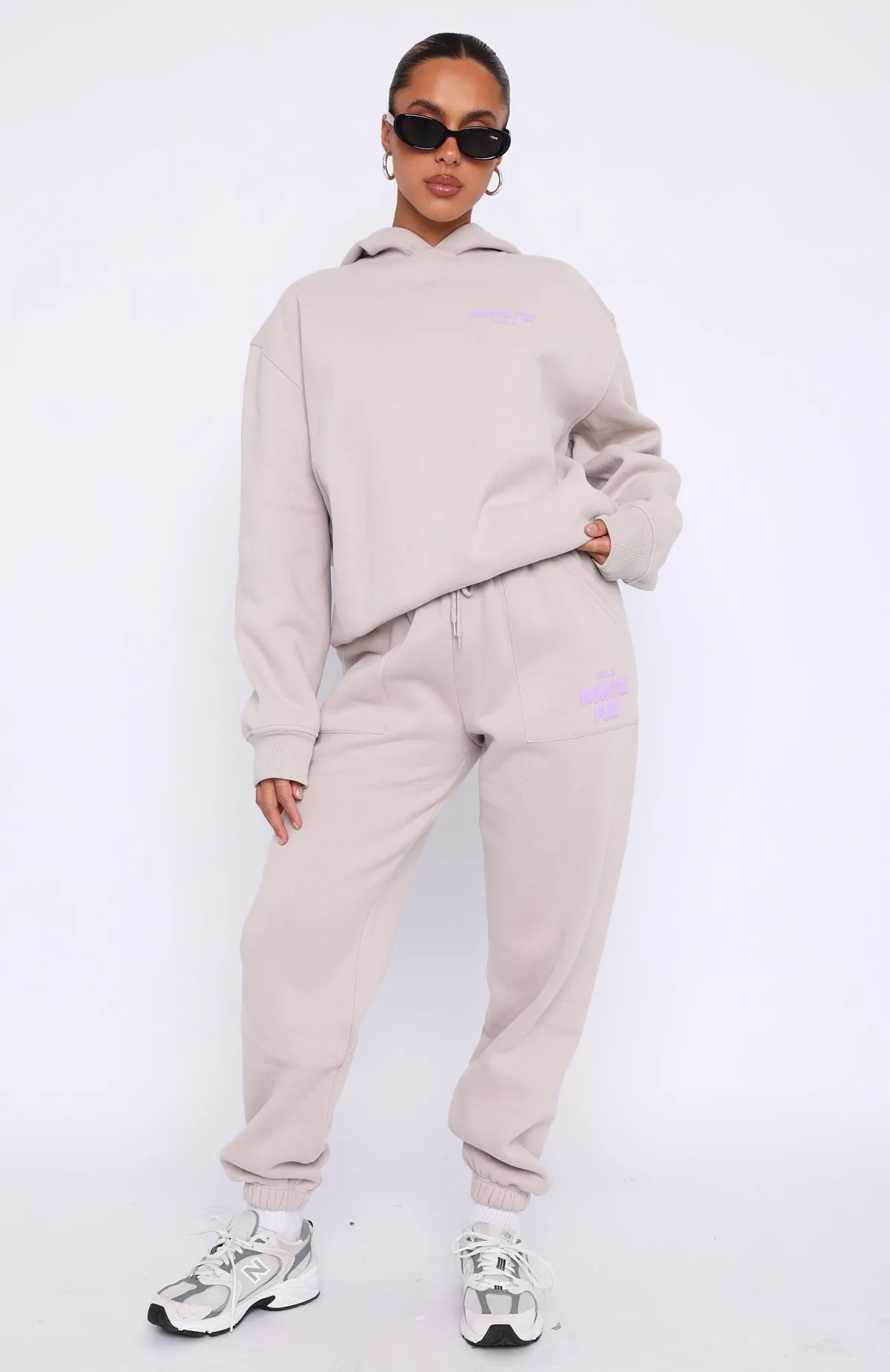 Offstage Sweatpants Cloud sold by White Fox Boutique product image thumbnail 2