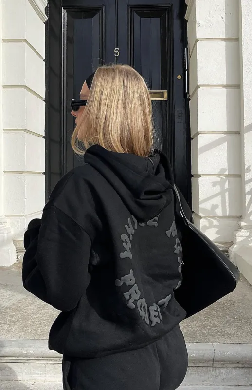 Project 5 Oversized Hoodie Ink sold by White Fox Boutique