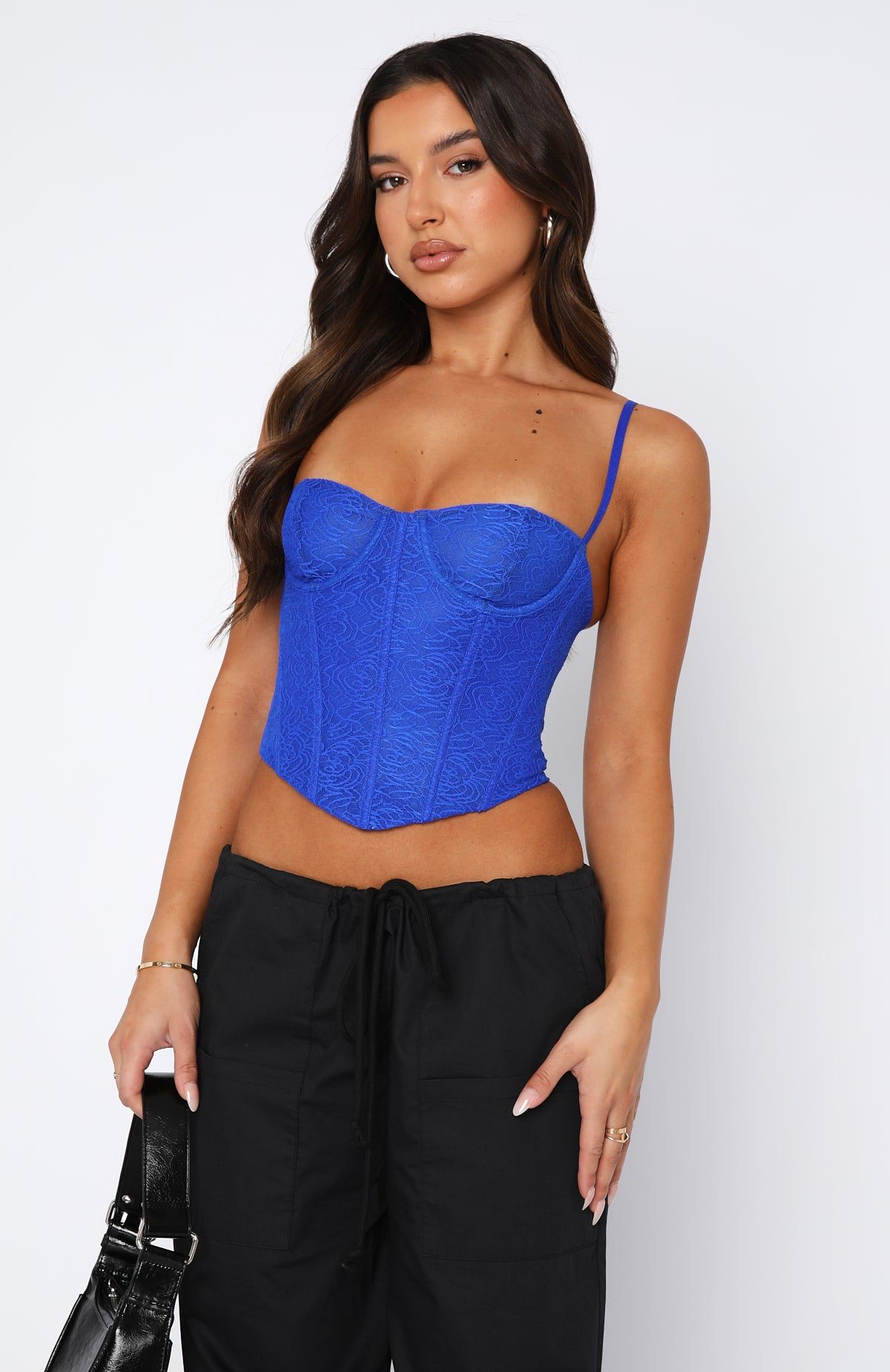 Dancing To Forget Bustier Electric Blue sold by White Fox Boutique product image thumbnail 2