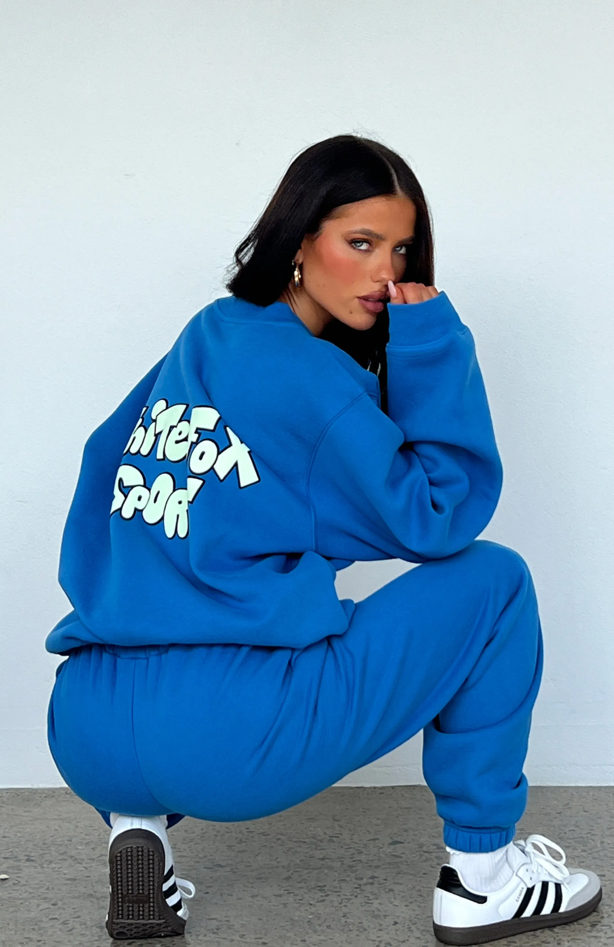 Sports Club Oversized Sweater Azure sold by White Fox Boutique