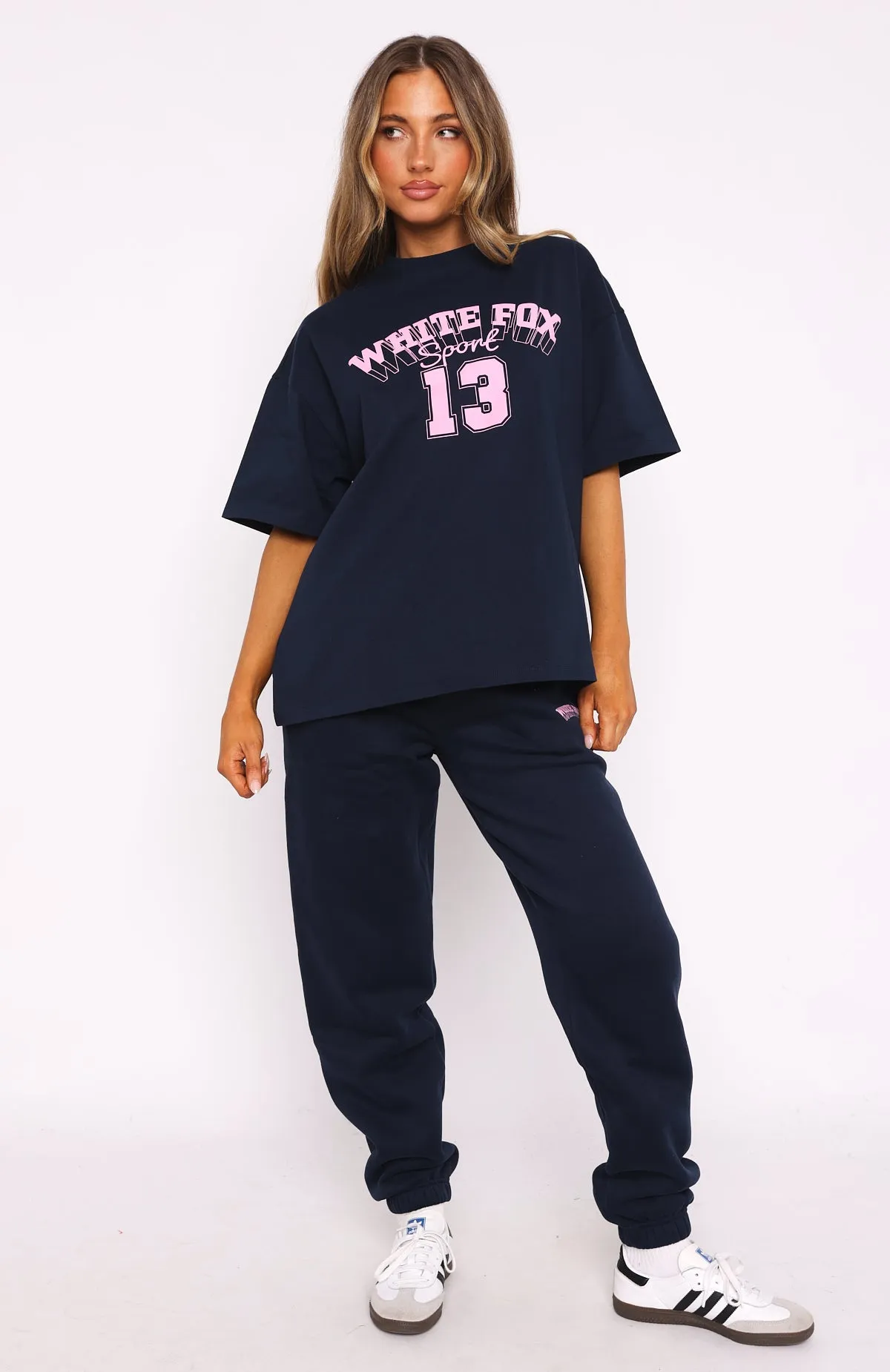 Out Of Line Oversized Tee Navy sold by White Fox Boutique product image thumbnail 5