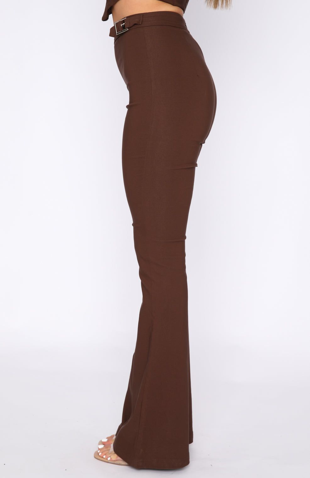 Satisfy Me Pants Chocolate sold by White Fox Boutique product image thumbnail 3