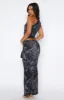 Better Not Maxi Skirt Onyx Floral sold by White Fox Boutique