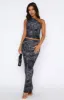 Better Not Maxi Skirt Onyx Floral sold by White Fox Boutique