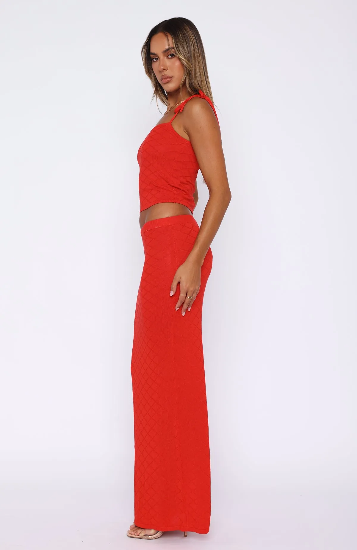 Carrying Your Love Maxi Skirt Chilli sold by White Fox Boutique product image thumbnail 3