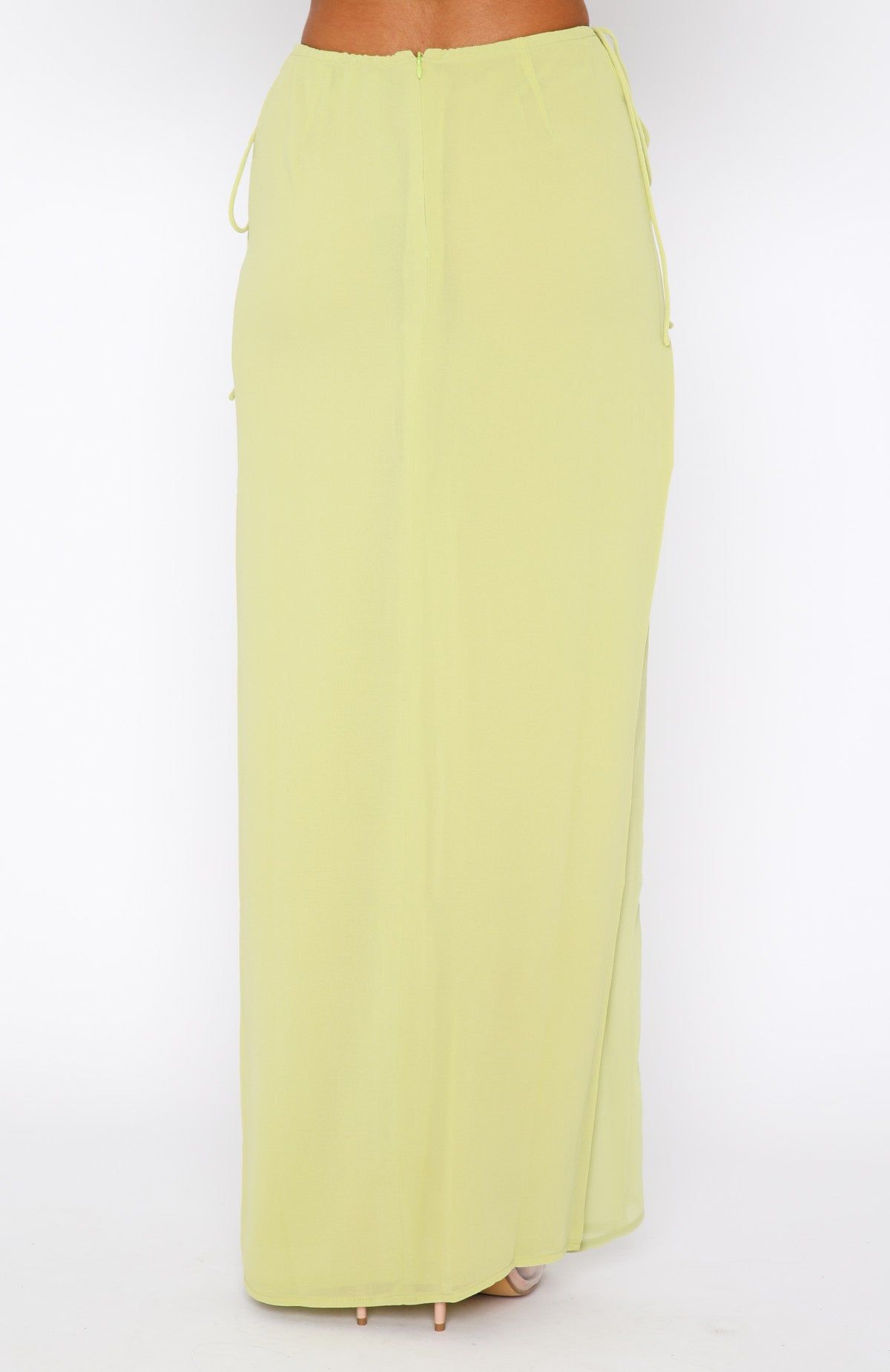 Do You Feel The Same Maxi Skirt Matcha sold by White Fox Boutique product image thumbnail 4