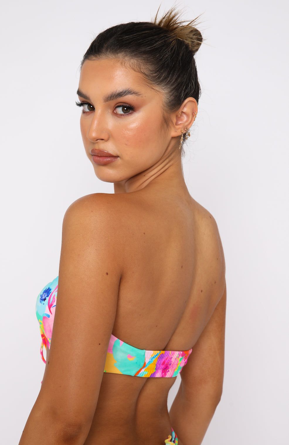 Summer Sea Bikini Top Floral Pop sold by White Fox Boutique product image thumbnail 3