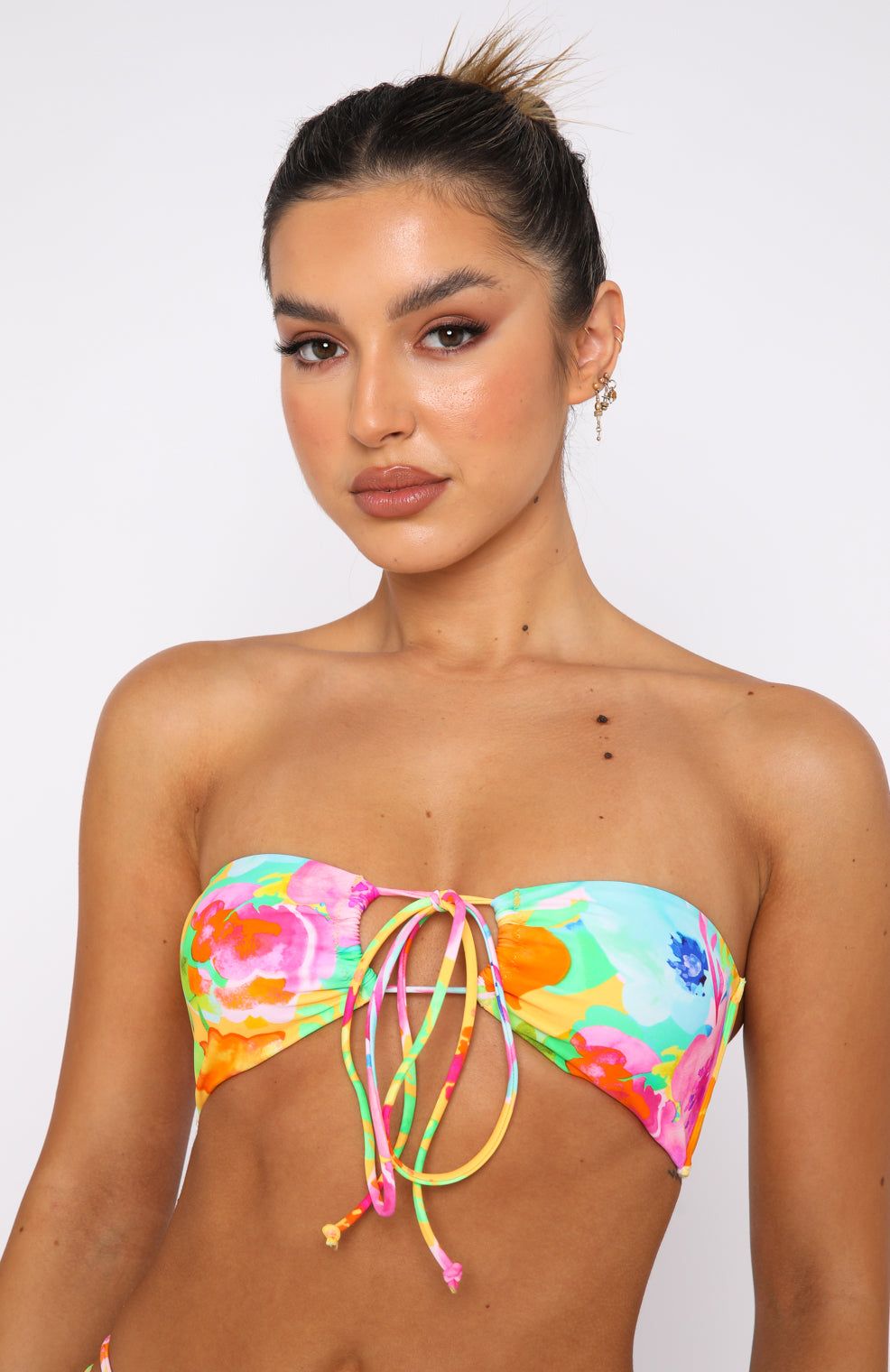 Summer Sea Bikini Top Floral Pop sold by White Fox Boutique product image thumbnail 2