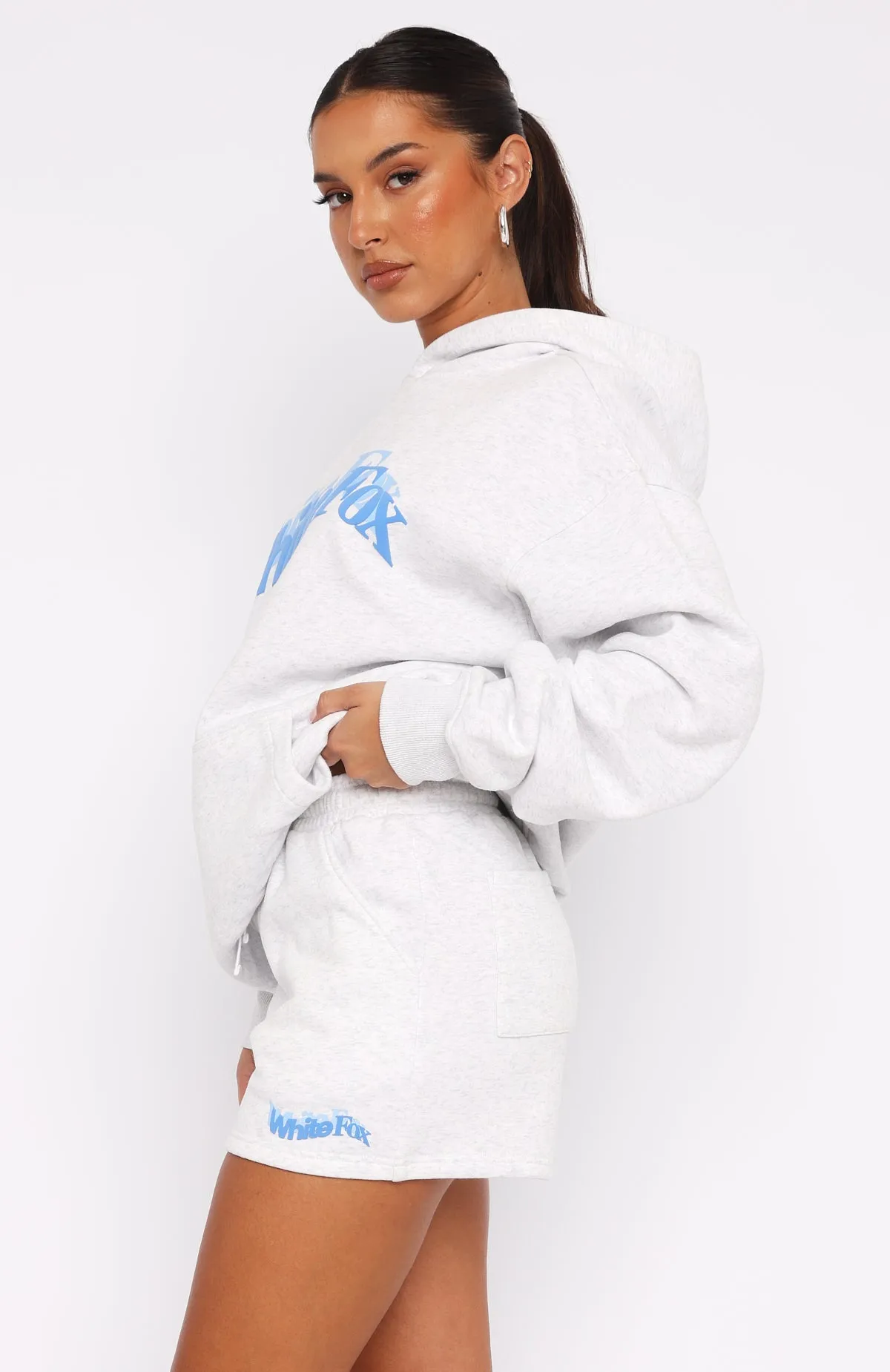 So Wavy Oversized Hoodie Grey Marle sold by White Fox Boutique product image thumbnail 4