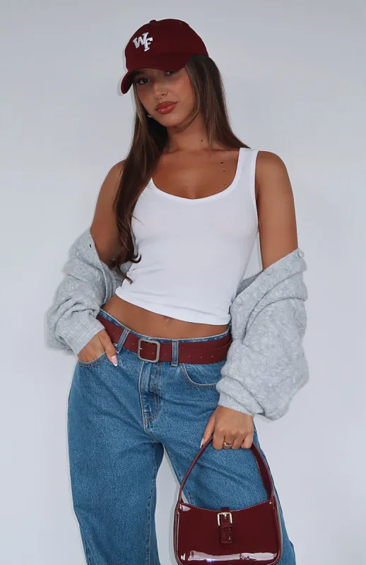 Mad About Love Tank Top White sold by White Fox Boutique