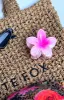 Floral Charm Hair Clip Pink sold by White Fox Boutique