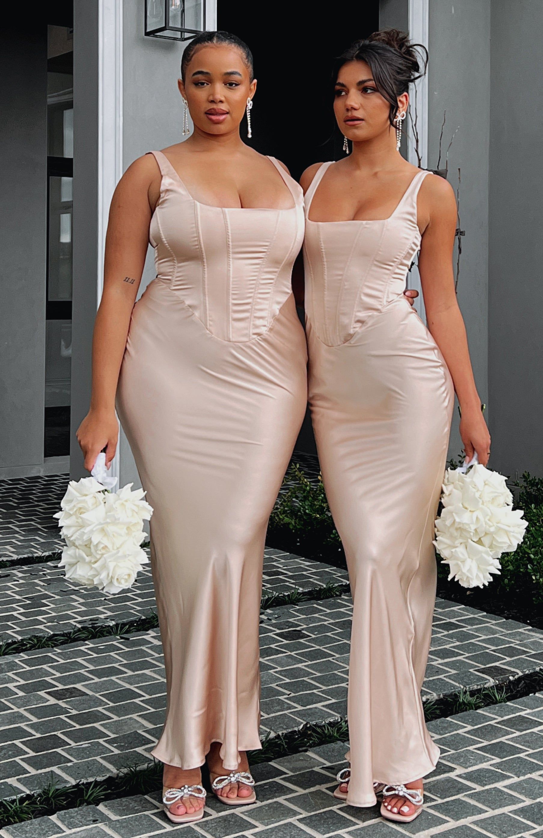 I Wanna Be Yours Maxi Dress Champagne sold by White Fox Boutique