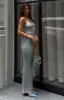 Star Shining Sequin Knit Maxi Skirt Grey sold by White Fox Boutique