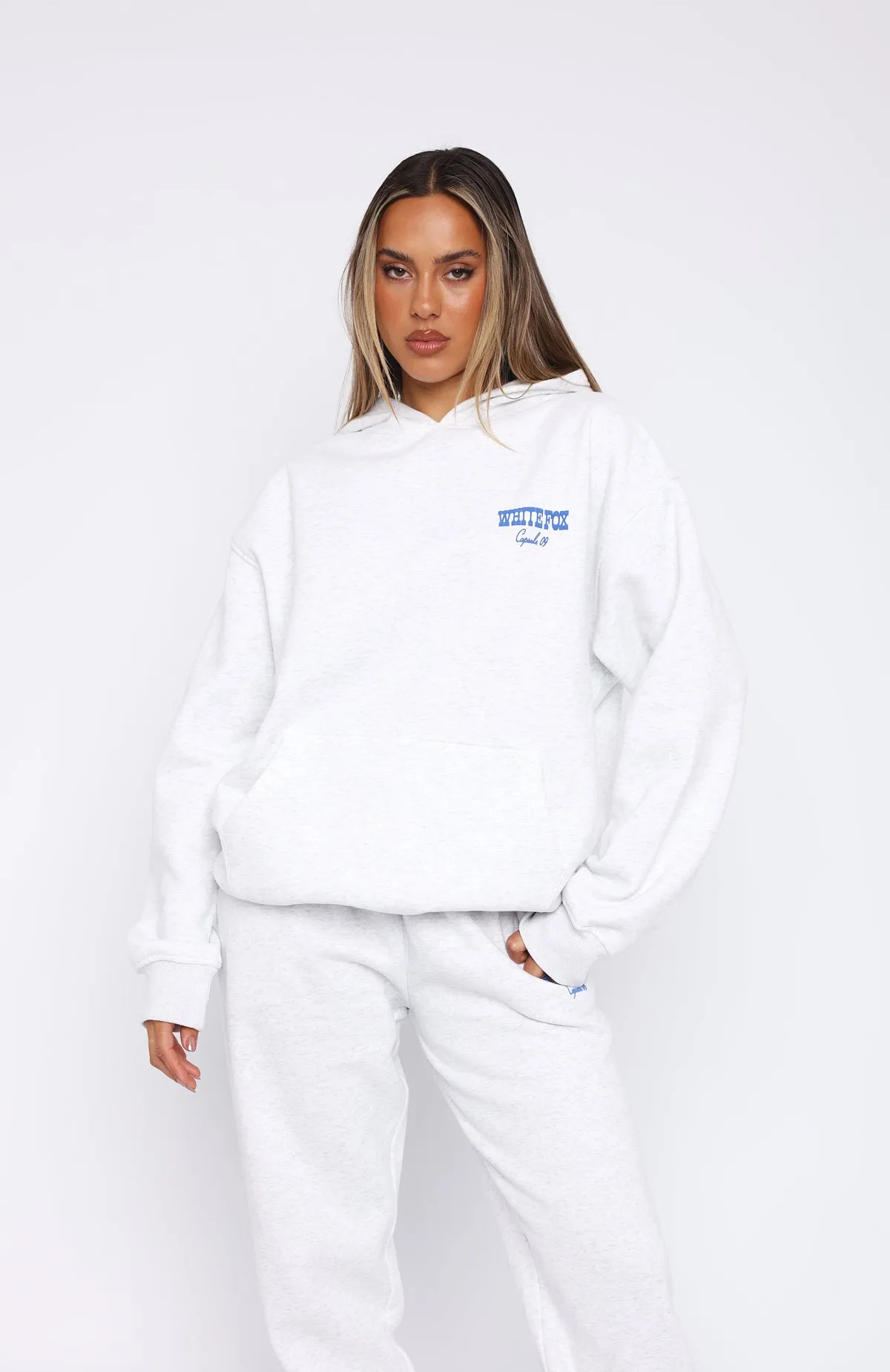 Capsule 9 Western Classic Oversized Hoodie Grey Marle sold by White Fox Boutique product image thumbnail 2