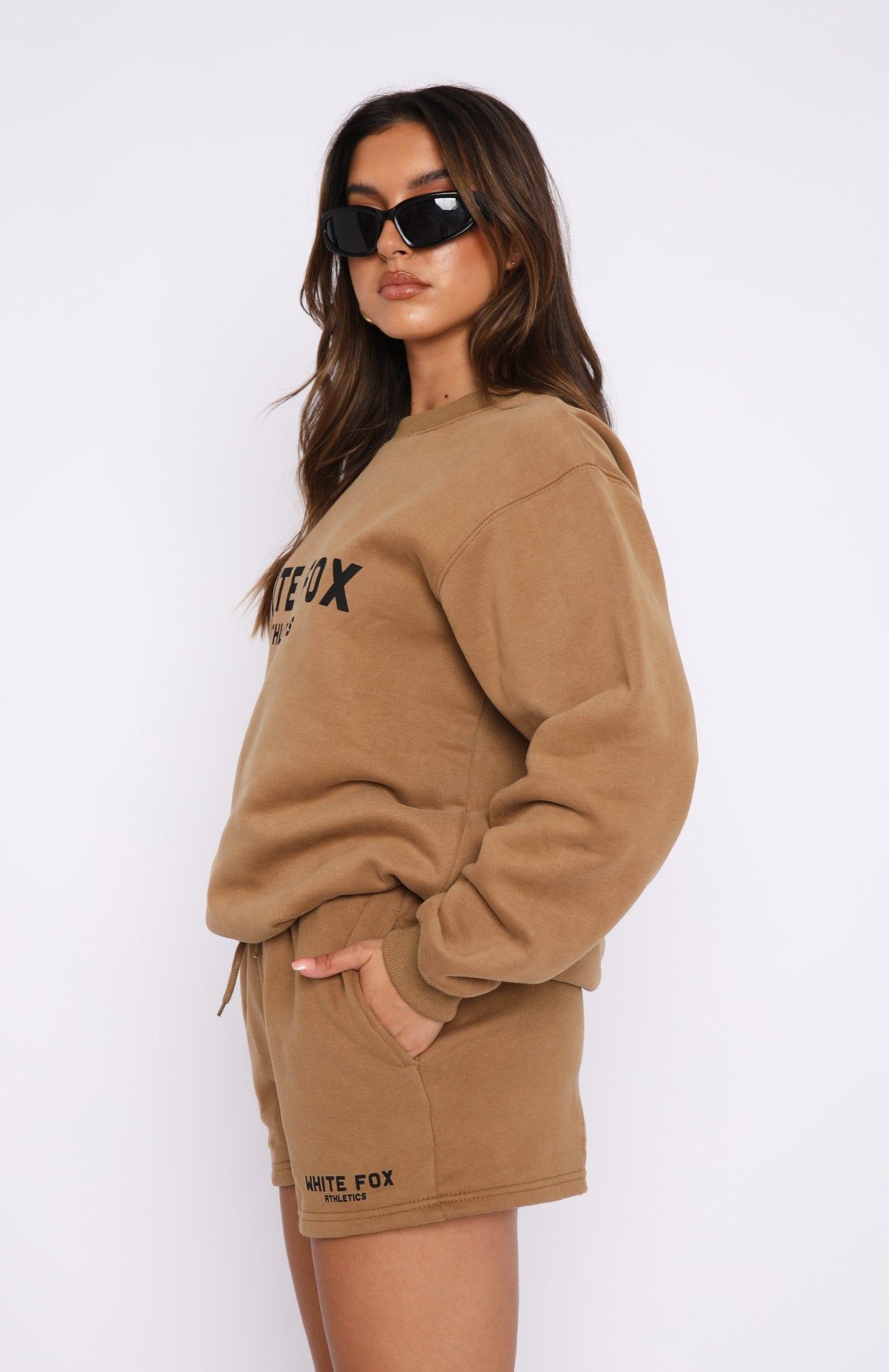 The Next Level Oversized Sweater Tan sold by White Fox Boutique product image thumbnail 3