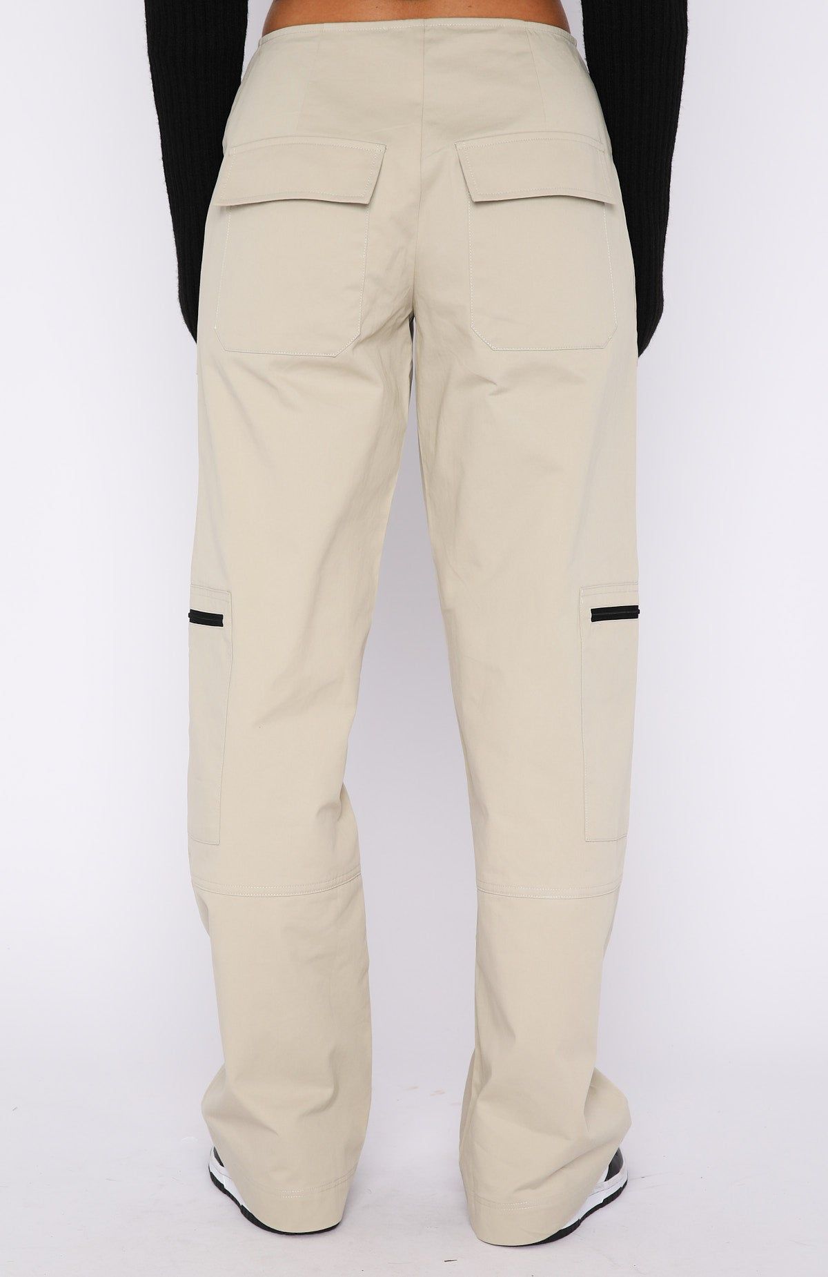 One Sided Pants Taupe sold by White Fox Boutique product image thumbnail 4