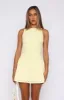 Good Girl Mini Dress Lemon sold by White Fox Boutique