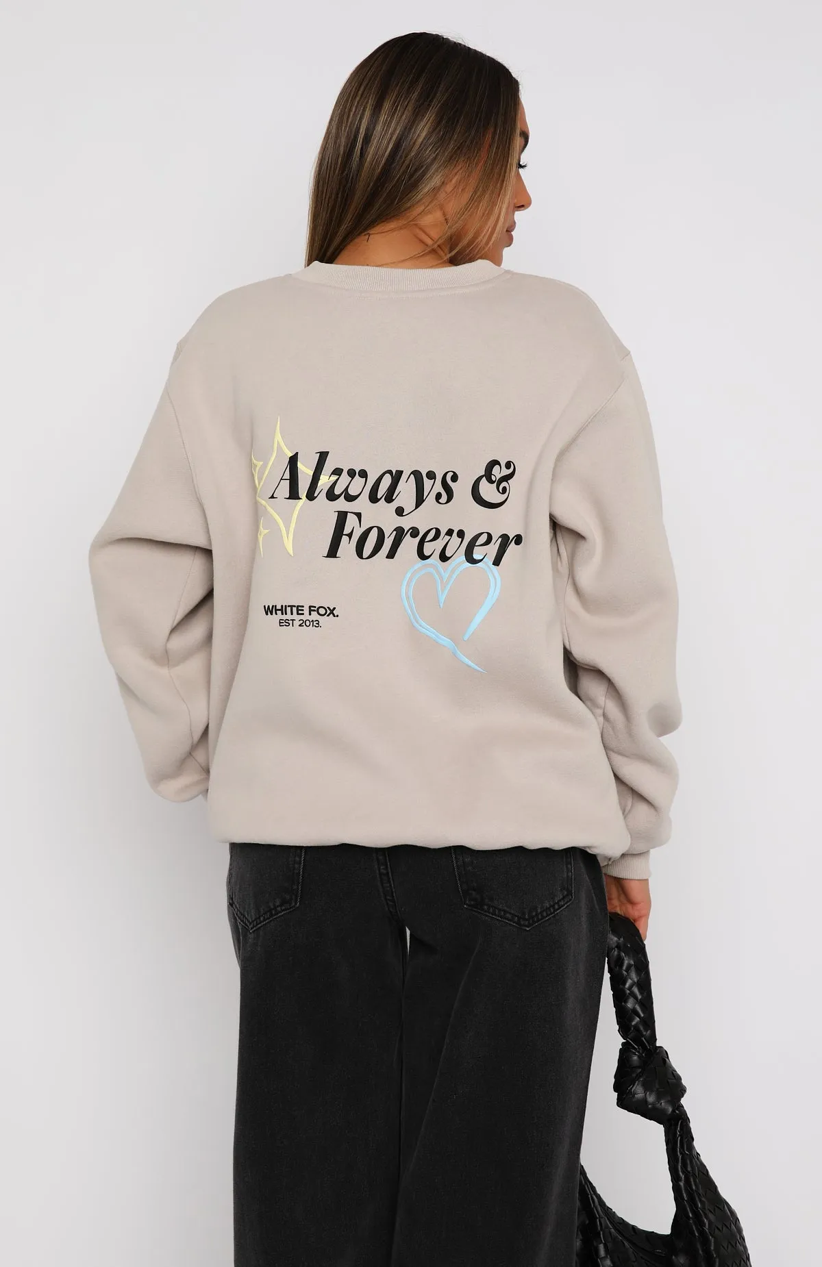 Forever & Always Oversized Sweater Lunar sold by White Fox Boutique product image thumbnail 4