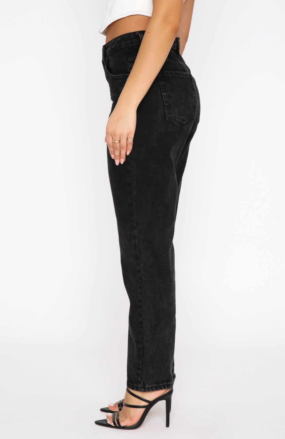 Rock Your Body Boyfriend Jeans Vintage Black sold by White Fox Boutique product image thumbnail 3