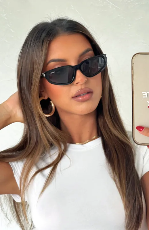 Sahara Sunglasses Black sold by White Fox Boutique