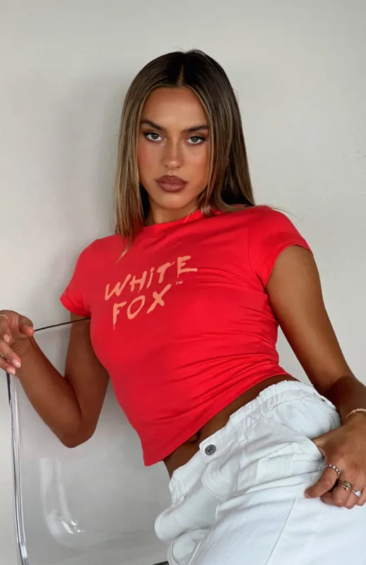 Let's Change It Up Baby Tee Red sold by White Fox Boutique