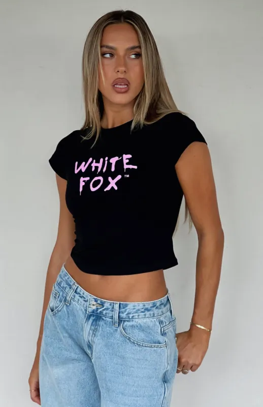 Let's Change It Up Baby Tee Black sold by White Fox Boutique