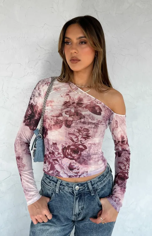 She Don't Long Sleeve Top Rose Quartz sold by White Fox Boutique