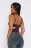Never Know Top Chocolate sold by White Fox Boutique