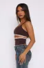 Never Know Top Chocolate sold by White Fox Boutique