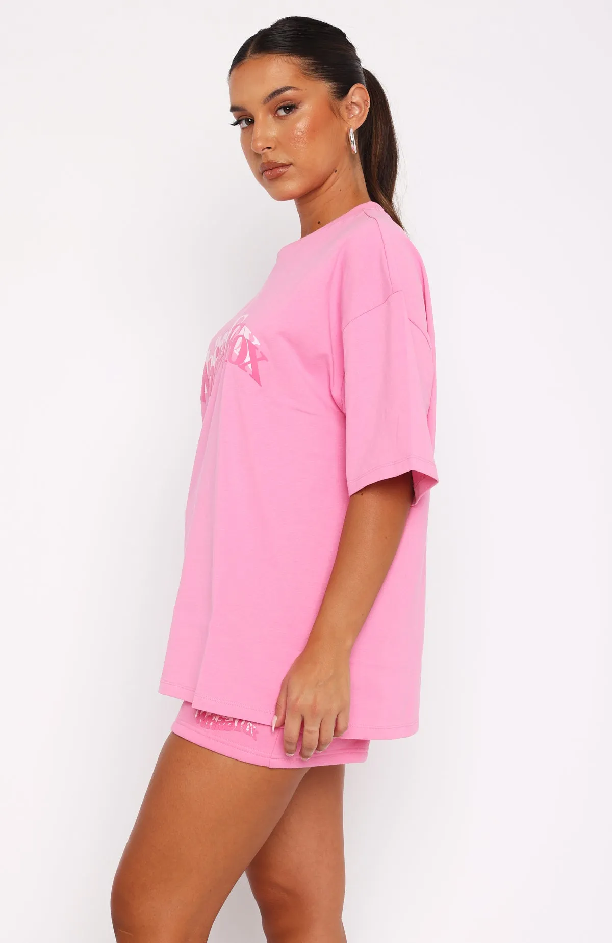 So Wavy Oversized Tee Pink sold by White Fox Boutique product image thumbnail 4