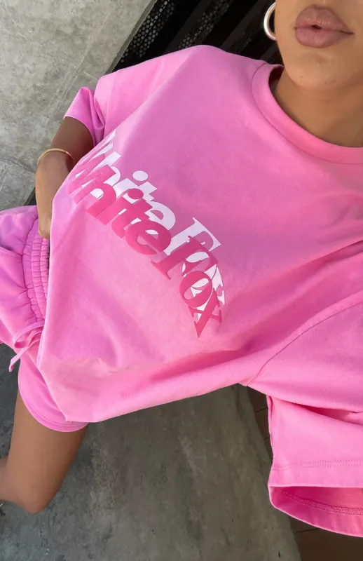 So Wavy Oversized Tee Pink sold by White Fox Boutique