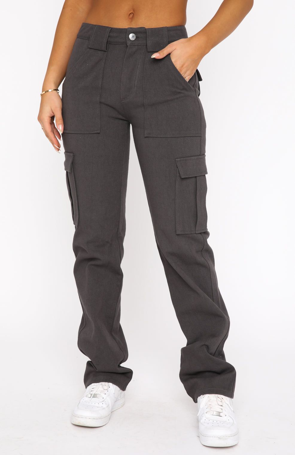 Someone To You Pants Charcoal sold by White Fox Boutique product image thumbnail 2