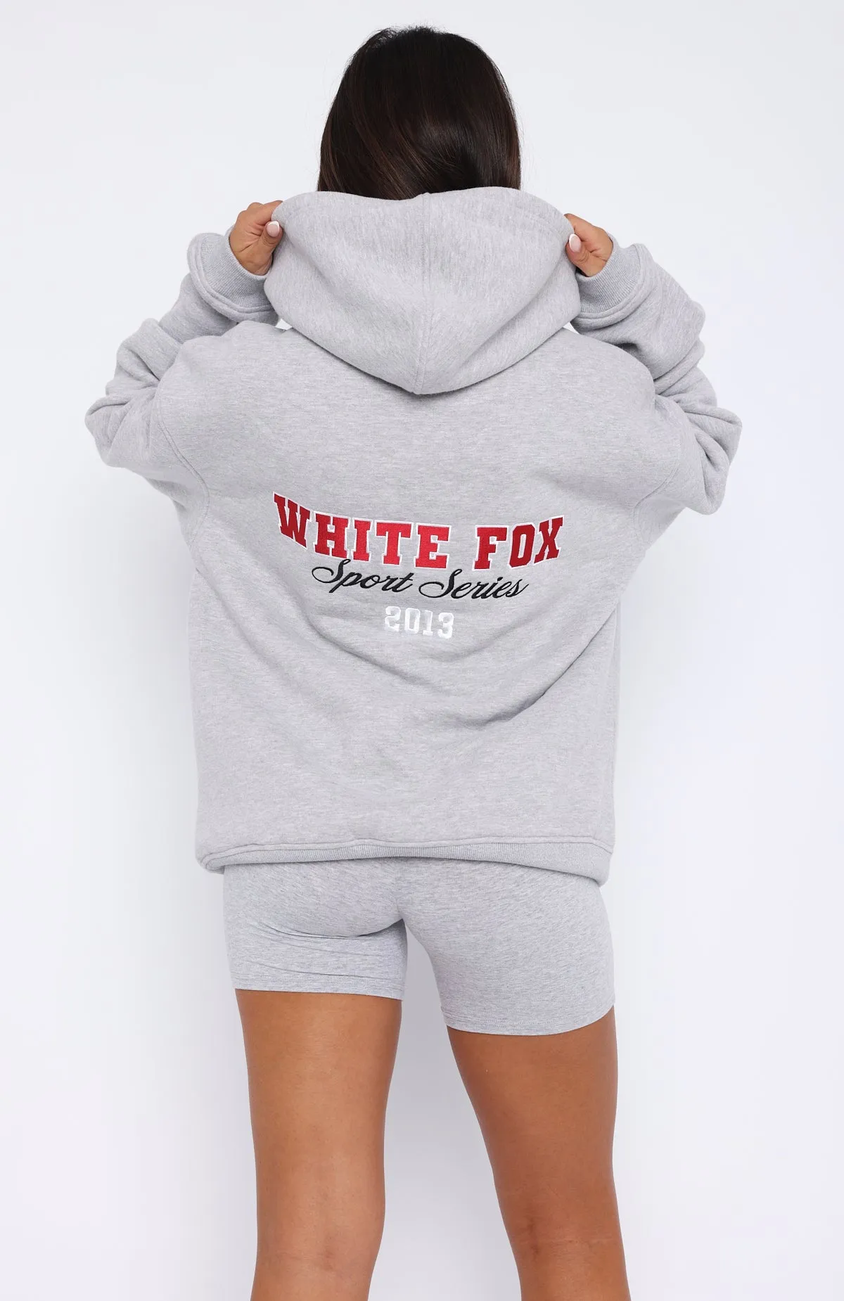 A Power Move Oversized Hoodie Grey Marle sold by White Fox Boutique product image thumbnail 4