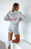 A Power Move Oversized Hoodie Grey Marle sold by White Fox Boutique