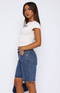 My Own World Baby Tee White sold by White Fox Boutique