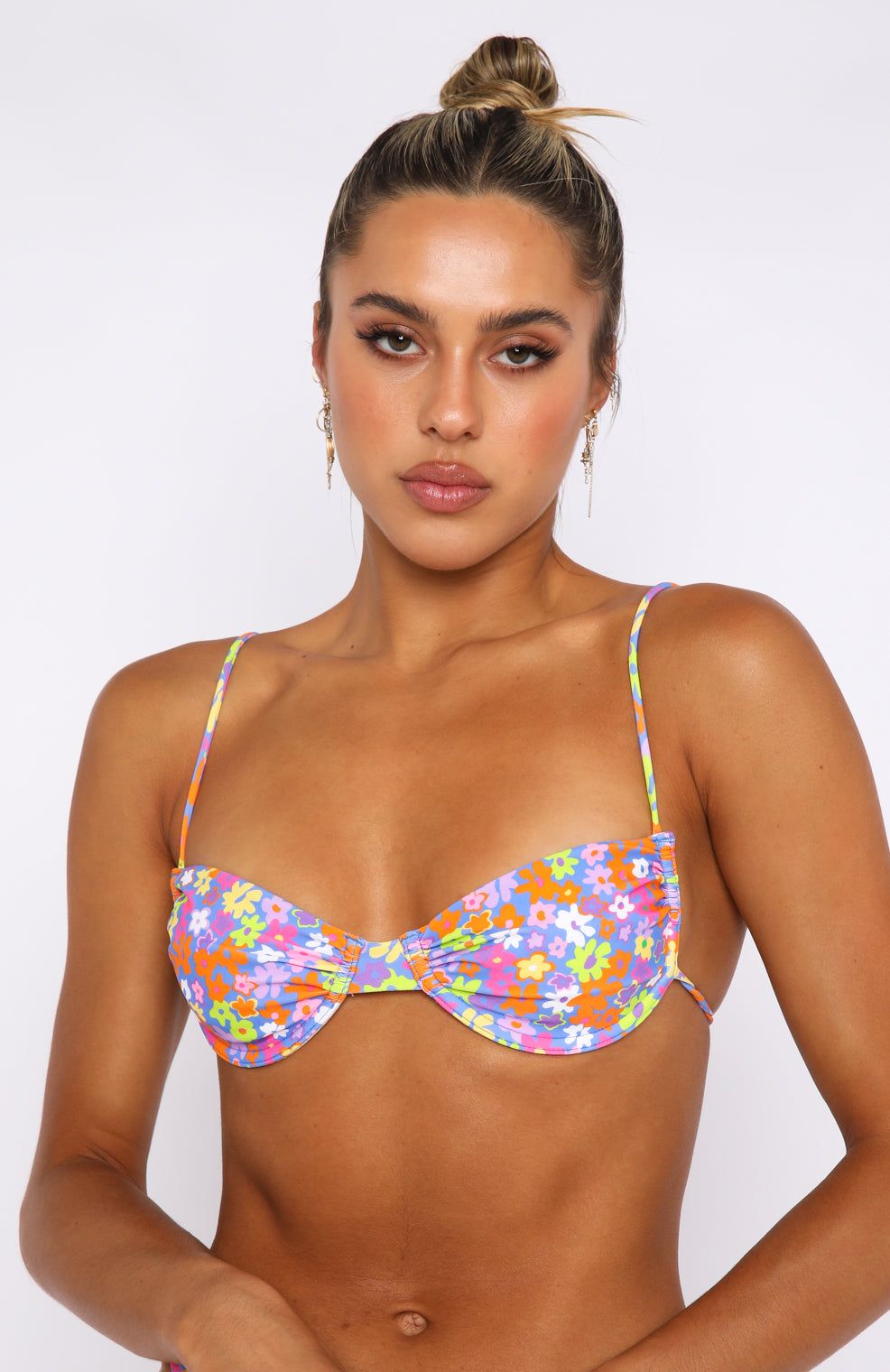 More Than A Dream Bikini Top Indigo Fleur sold by White Fox Boutique product image thumbnail 2