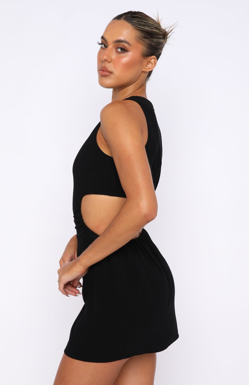 In The Bag Mini Dress Black sold by White Fox Boutique product image thumbnail 3