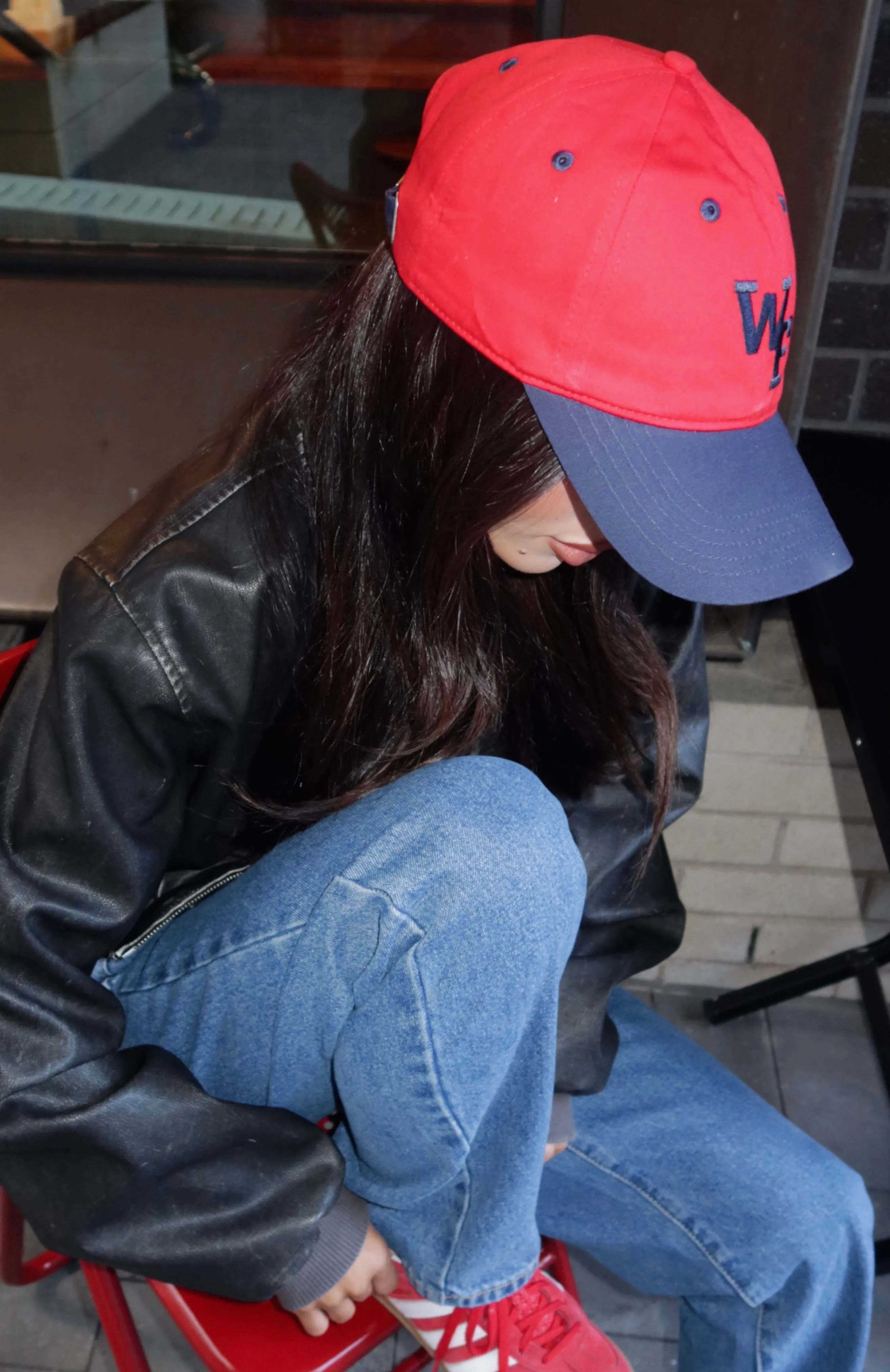 Make It Known Cap Red/Navy sold by White Fox Boutique product image thumbnail 4