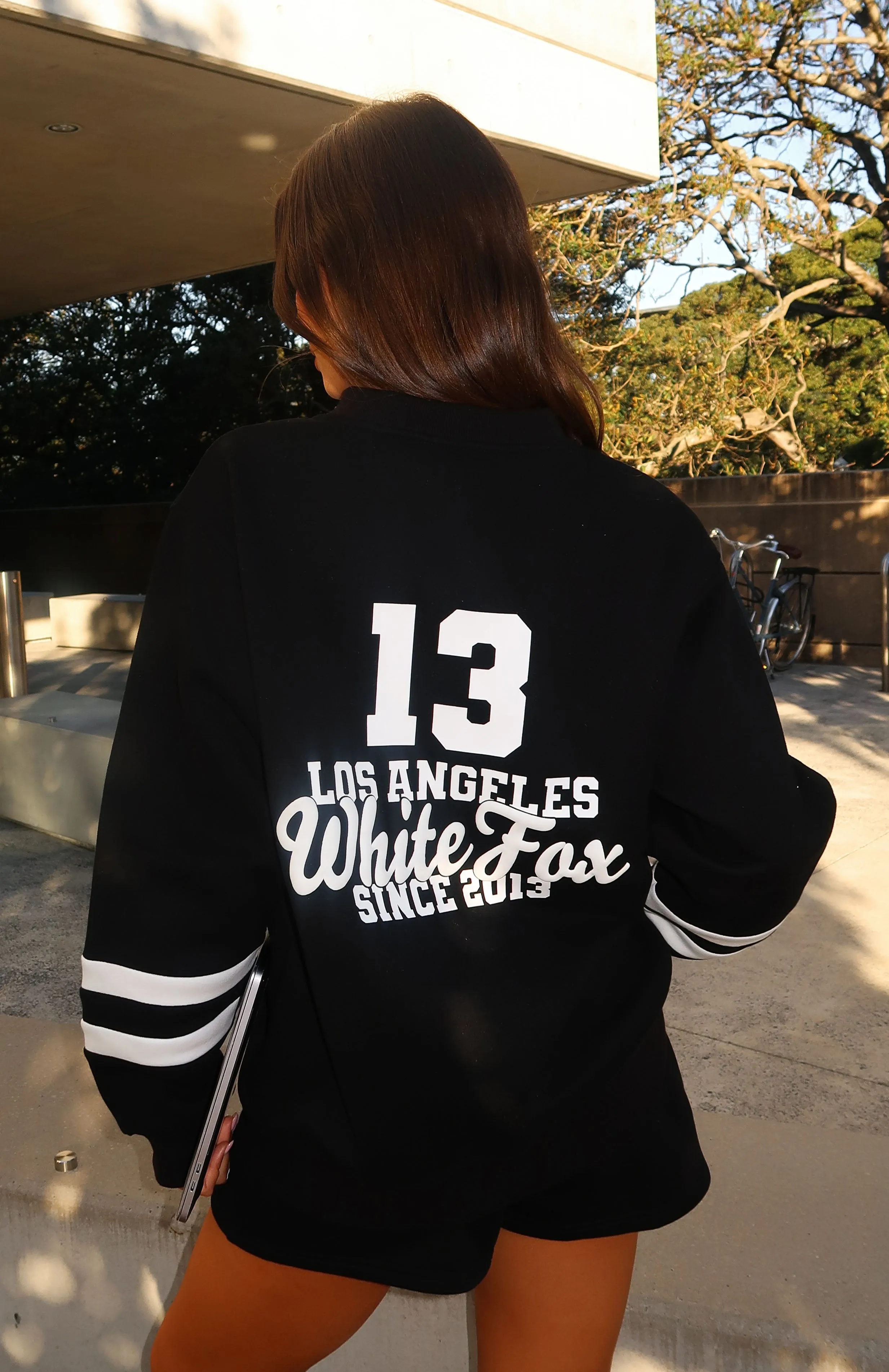 Final Round Oversized Sweater Black sold by White Fox Boutique